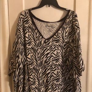 DREAM & Co. PLUS SIZE PRINTS SLEEP SHIRT